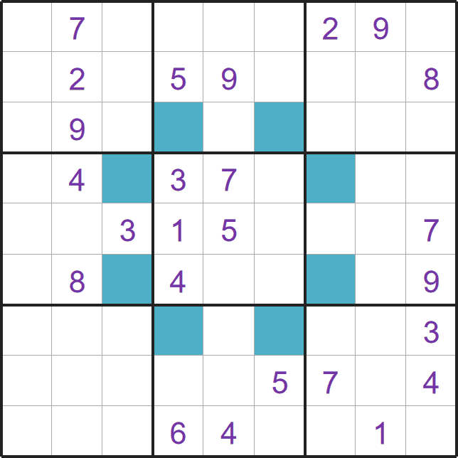 Anti-knight Sudoku puzzle