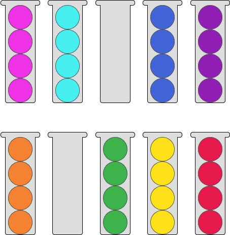 Ballsort finishing puzzle