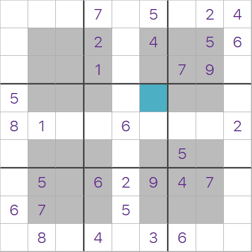 Hyper Sudoku puzzle