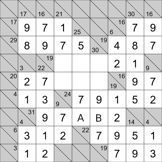 Kakuro puzzle