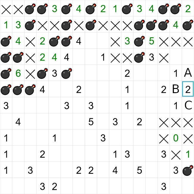 Minesweeper puzzle