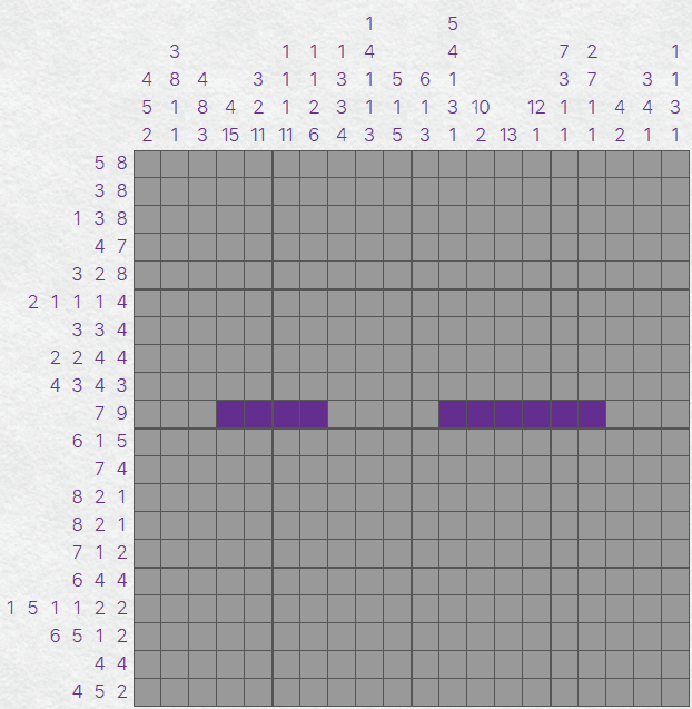 Nonograms puzzle