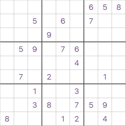 Sudoku puzzle