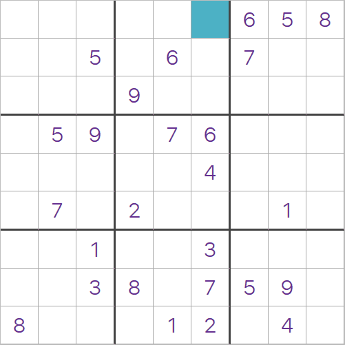 Sudoku puzzle