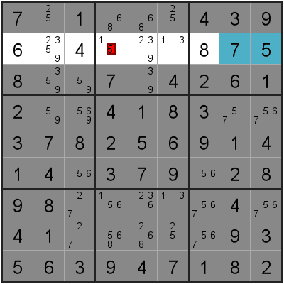 Naked pairs combination 2